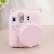 NiYi Focus | Ốp lưng bảo vệ Instax Mini12 bằng silicon mềm màu trơn dễ thương chống trượt chống va đ