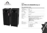 TWS Bluetooth Speaker Aktif Roadmaster KD PRO REBORN Series ( 215 Gen2 dan 212 Gen2 ) - Free 2 Mic W
