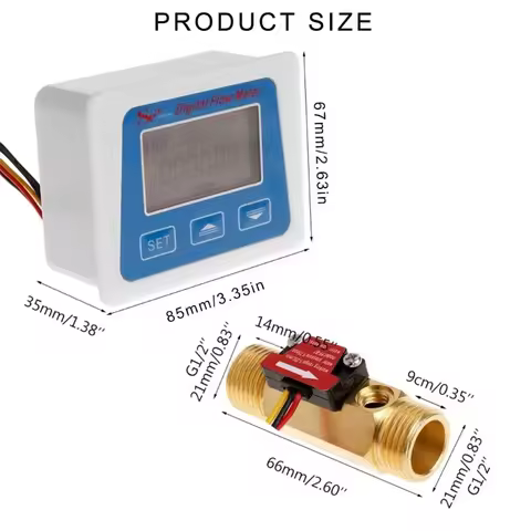 XXUA Professional Low-power Digital Flowmeter with 4-point