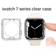 Compatible with iWatch Clear Silicone Case For iWatch Series 8 7 41mm 45mm Case For iWatch 8 7 Soft Protective Cover