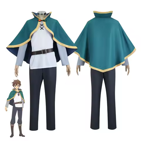 Kono Subarashii Sekai ni Shukufuku o! Satou Kazuma KonoSuba Kazuma Cosplay Costume Kazuma Satou Full