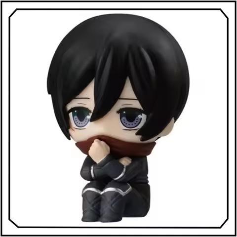 BANDAI Attack on Titan Eren Jaeger Cute Cartoon Exquisite Standing Posture Ornament Gifts