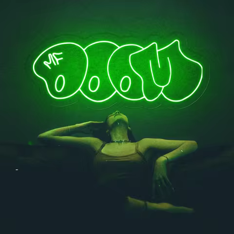 Doom Neon Sign Anime Neon Sign Wall Sign Friends Home Decor Sign Friends Gift Ideas Cartoon Neon Sig