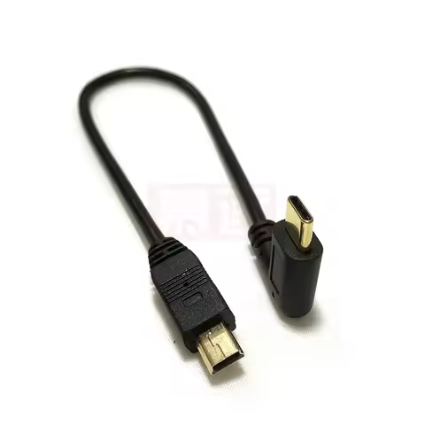 25cm Micro Mini USB Kabel 5Pin Stecker auf Stecker USB 3,1 Typ C Ellenbogen zu Mini Micro USB 2,0 OT
