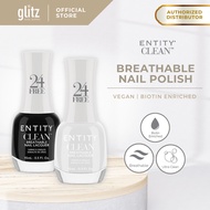 ENTITY CLEAN Breathable Nail Lacquer Basic Black White Grey Color - Non Peelable (15ml)