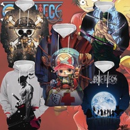 【CustomFashion】ONE PIECE Jacket Anime Cartoon Luffy Hoodies Zoro Hoodie Tony Chopper Hoodie Fashion Graphic Pattern Hooded Fully Body 3D Print Men's Round Neck Long-sleeved Kid and Women Casual Top costume Autumn
