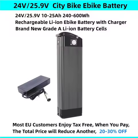 Silver Fish Ebike Battery 24V 25.9V 10Ah 12Ah 15Ah 20Ah for Phylion XH259-10J City Bike Folding Bike