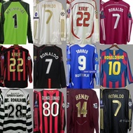 Retro long sleeve soccer jersey classic nostalgic Thai style match and training kit sportswearabc04.