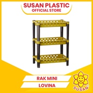 Susan - Lovina Mini Shelf - Multipurpose Shelf - 3 Layer Shelf - Plastic Mini Shelf