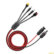 Lidu11 Waterproof Solar Charging Cord For DC7909 DC5521 XT60 Devices Wide Compatibility