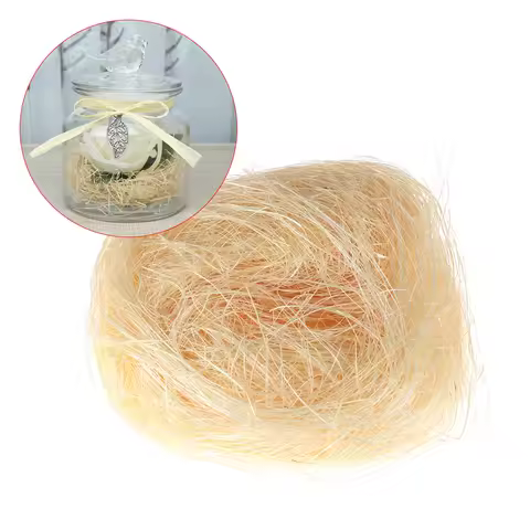 1 bag Natural Sisal Rustic DIY Flower Bouquet Gift Box Package Decor Nest Art DIY Packaging Crafts W