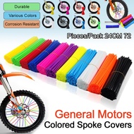 Colorful offroad motorcycle spokes cover