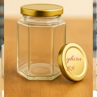 (6 six) 300ml Haxegonal HEXAGONAL Glass Bottle 3000ml 300ML HEXAGONAL BOTTLE/