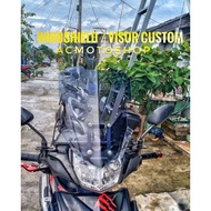 Bracket + Visor Package Supra 125 Wave 125 Kharisma Revo Visor Windshield Winsil Supra Visor Touring