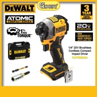 DEWALT Atomic DCF850D2A 6.35mm ( 1/4" ) 20V Brushless Cordless Compact Impact Driver (Bare Tool) ( D