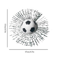3d Sticker Car Windowshield Sticker, Funny Ball Hit Accessories, Car Basketball Window Sticker M2j8