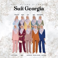 SUIT GEORGIA | Baju Blaus | Suit Muslimah | Labuh Murah | By Adel Adyana