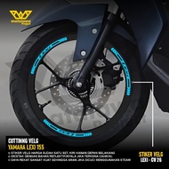 Cutting Sticker Rim Yamaha Lexi 155 Sticker Variation Rim Motorcycle Accessories Rim 14 inch reflect