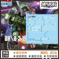 MASTER H034 HG 1/144 GTO Zaku II C-6/R6 Water Slide Decal Fluo Type