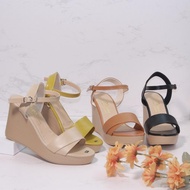 9p high heel wedge shoes with 1 folding strap - X031