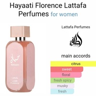 Hayaati Florence Lattafa Perfumes for women
