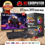 [FULLSET] Pc Gaming - AMD Ryzen 5-3600 - RTX 3050 8GB - RAM 16GB RGB - LED 24inch 144Hz