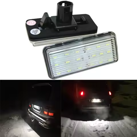 2pcs Car LED License Plate Lights 12V for Toyota Land Cruiser Prado 120 Land Cruiser 200 Lexus LX470