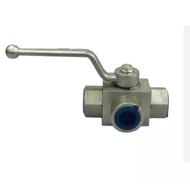 3-way hydraulic ball valve BK3-G3/8” thread 17 mm