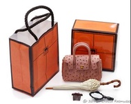 Re-ment 絕版食玩 Department Store Shopping 百貨公司 仿Hermes Kelly 迷你手袋 紙袋 Blythe手袋