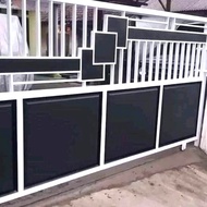 pagar rumah minimalis bahan bsi holo galvanis plat bsi 4x4 2x4 1,4 ml