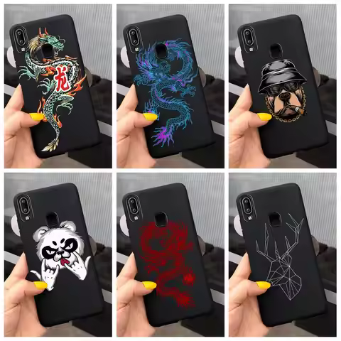 For Vivo Y90 Y91 Y91i Y91C Y93 Y95 Case Soft Silicone Luxury Black Back Cover For Vivo Y95 Y93 Y91 P