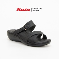 Bata Comfit Womens Comfort Sandals รองเท้าเพื่อสุขภาพ Comfortwithstyle  รองเท้าเสริมส้น รองเท้าแบบสวม สำหรับผู้หญิง รุ่น Sony สีดำ 6616920