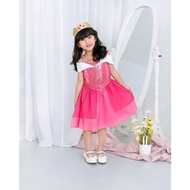 Xie PRINCESS AURORA DRESS AURORA DISNEY DRESS CHILDREN'S PRINCESS DRESS/