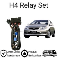 AM Relay Set LED Headlight H4 Toyota vios gen1 Car
