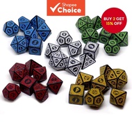 Classical style DND Dice Set Polyhedral Table Game Dice for Dungeons and Dragons Role-Playing TRPG D