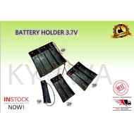 Battery  Holder 18650 1 / 2 / 3 / 4 Slots 3.7V 18650 Battery Holder Casing with Wire Lead