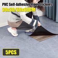【5PCS】30x30/60x60CM Marble Tiles Self Adhesive PVC Floor Sticker Waterproof Floor Striped Sticker Vi