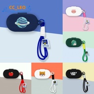 For Sony WF-C710N Case Cute Shiba Inu Toast Lanyard Pendant Cartoon Silicone Soft Case Sony WD-C710N