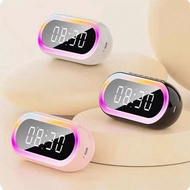 LED Digital Clock Speaker Alarm Night Light Smart Clock Digital Bluetooth Speaker FM Radio Display C