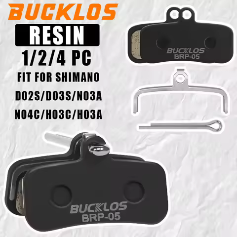 BUCKLOS Resin Bicycle Brake Pads for SHIMANO D02S/D03S N03A Bike Disc Brake Pads MTB Wear-resistant 