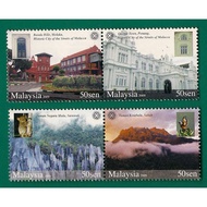 Stamp - 2009 Malaysia UNESCO World Heritage Site (4v) MNH