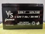 GARANSI,AKI VS POWER ORIGINAL (12V -7AH) Untuk Sepeda  Motor Listrik, Alat Semprot Elektrik/Sprayer,Dll.