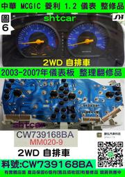 中華 MCGIC 菱利 1.2 儀表板 2004- CW739168BA  車速表 里程液晶 維修 [黑藍底 自排 2W