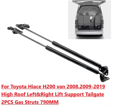 2x Back Door Stay Dampers for Toyota Hiace H200 van 2008-2019 High Roof Left&Right Lift Support Tail