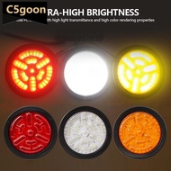 C5GOON 9D Lens 24V Truck LED Tail Side Marker Light Trailer Clearance Rear Lamp Assembly Heavy-Duty 