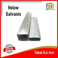 Besi Holo Holow Hollow Galvanis 4x4 tebal 0,4 mm Rangka Plafon Partisi