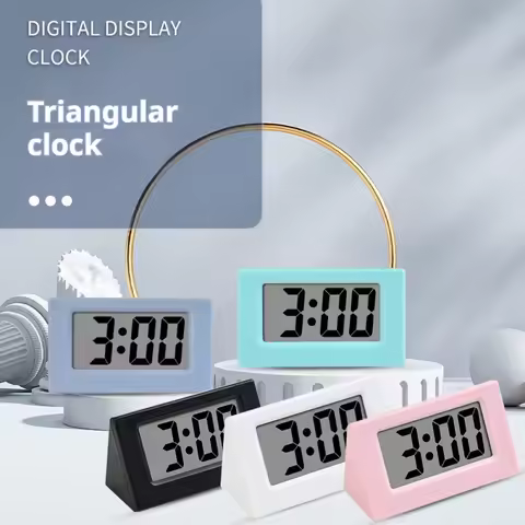 Mini Clock Simple Electronic Digital Display Clock Bedside Clock Car Clock Student Clock Portable De