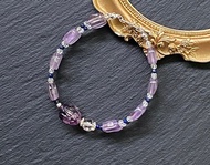 紫水晶 白水晶 青金石 白阿賽 漸層螢石龍龜925純銀 招 財運 智慧