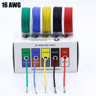 16 AWG Stranded Electrical Wire 16 Gauge Tinned Copper Wires Flexible Silicone Electric Hook Up Wire