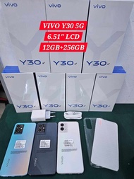 [Malaysia Set] Vivo Y30 5G (12GB RAM+256GB ROM) 6.64Inch Original New Smartphone With 1Year Warranty By Vivo Malaysia